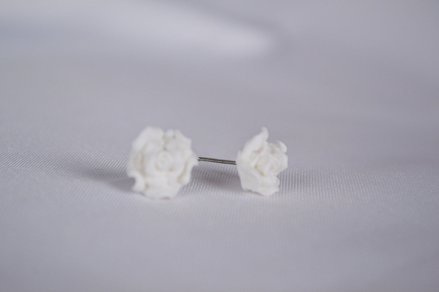Rose stud earrings