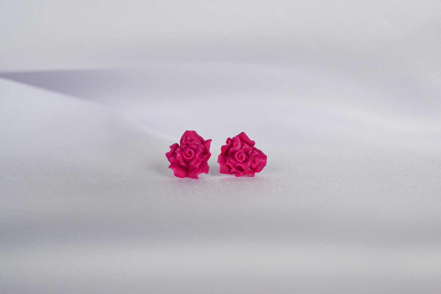 Rose stud earrings
