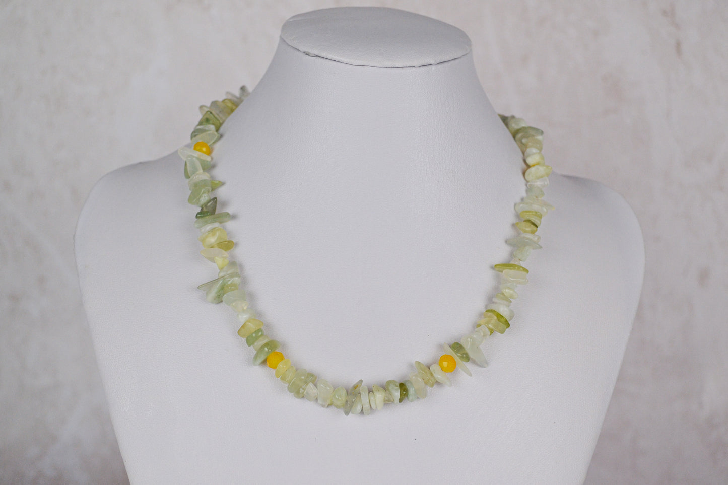 Edelsteinkette Gaia mit Serpentin