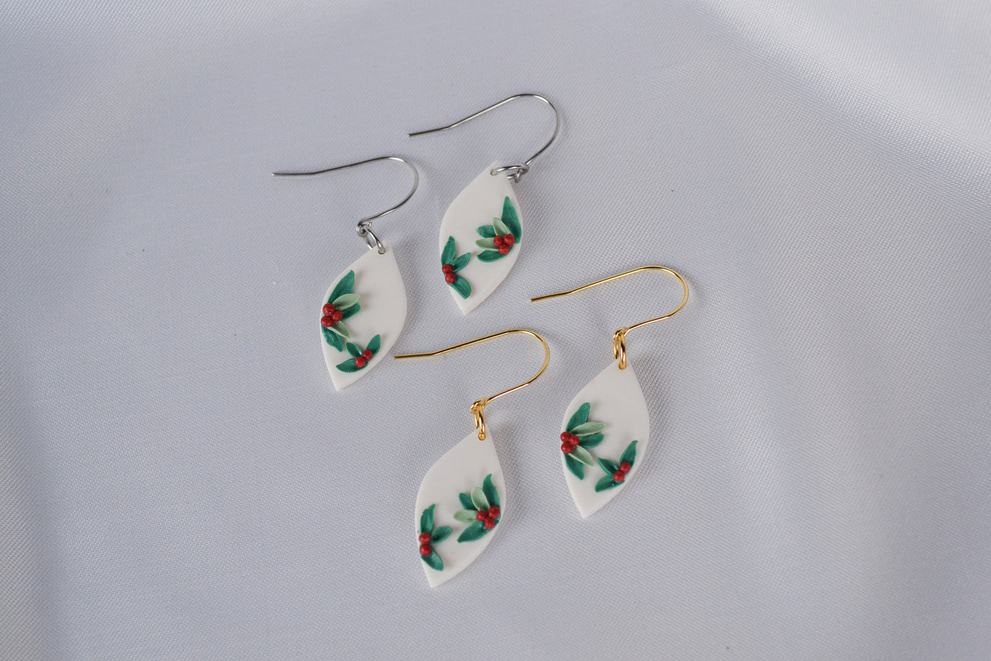 Earrings Linati Christmas plant