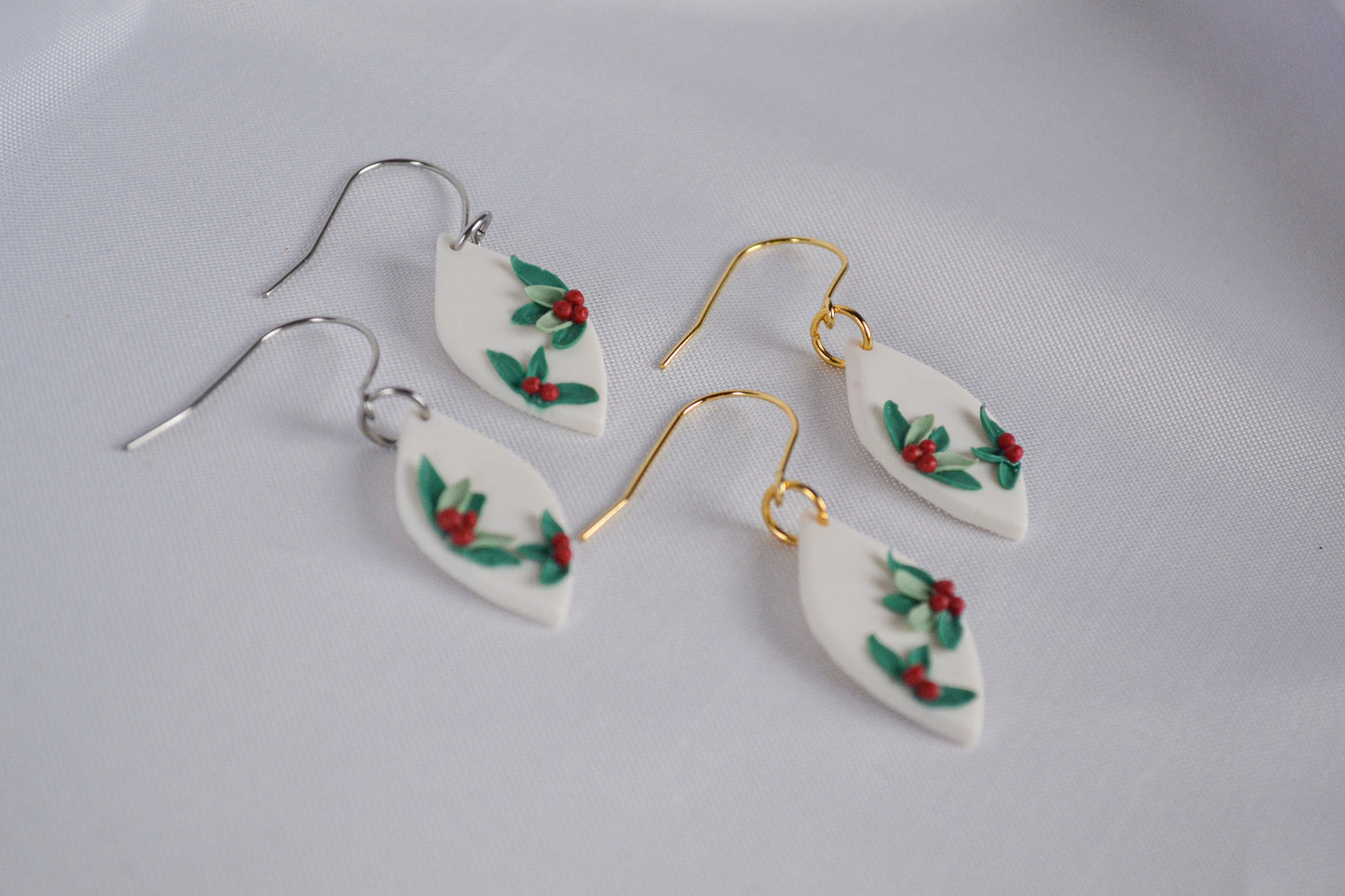 Earrings Linati Christmas plant