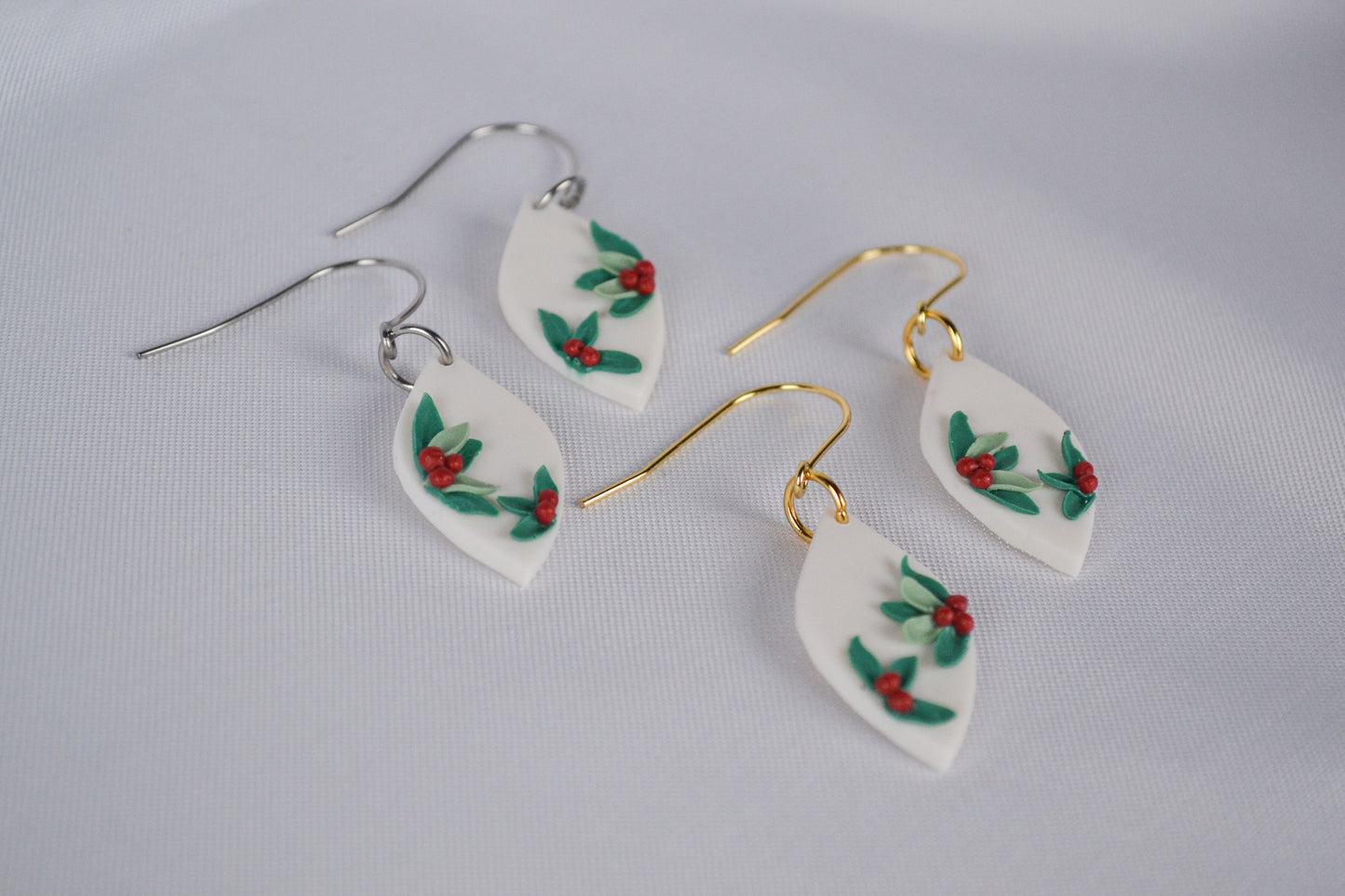 Earrings Linati Christmas plant
