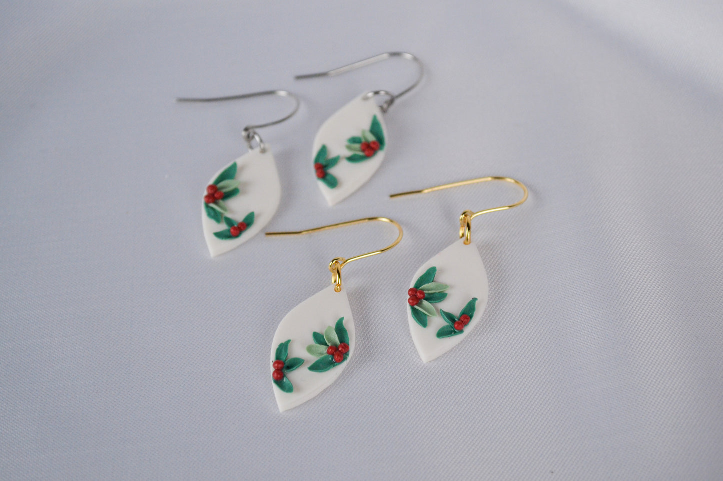 Earrings Linati Christmas plant