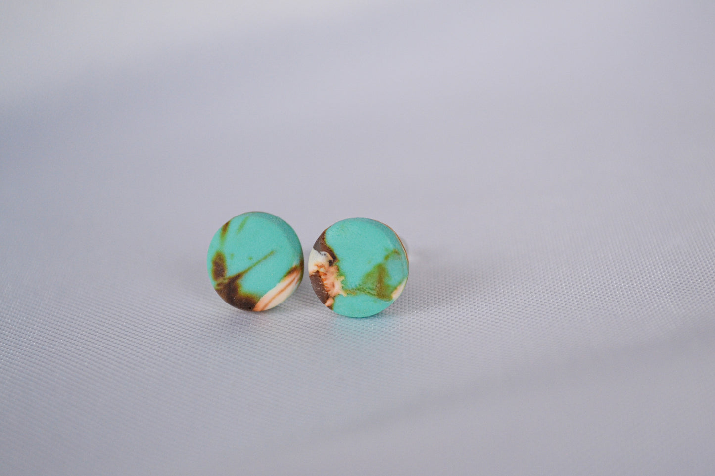 Stud Earrings "Sol" in Turquoise