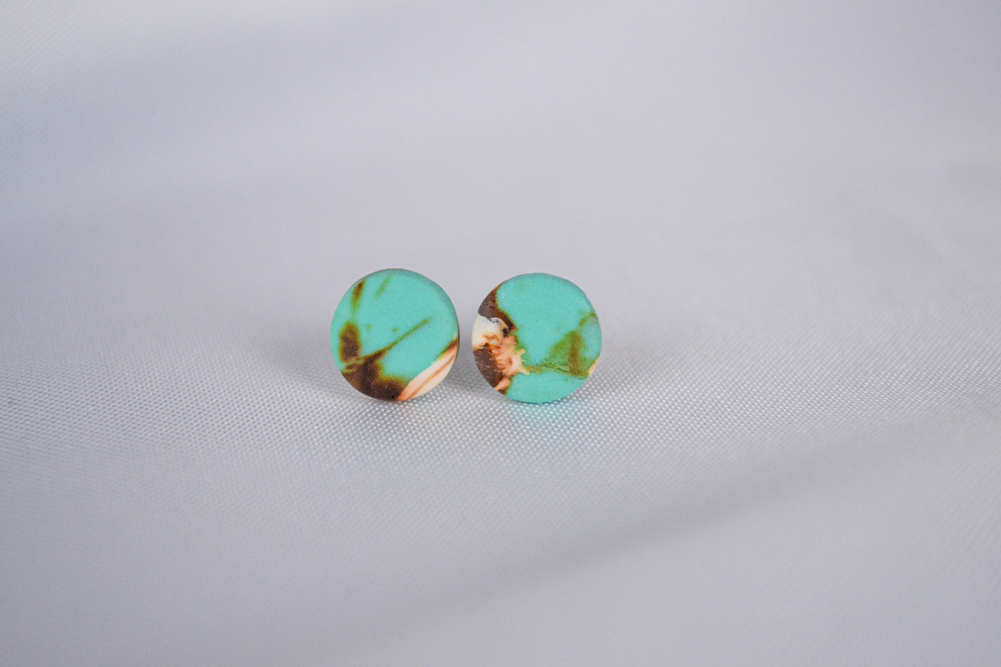Stud Earrings "Sol" in Turquoise