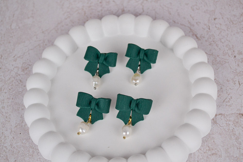 Ohrstecker Coquette in Grün