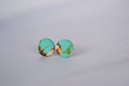 Stud Earrings "Sol" in Turquoise