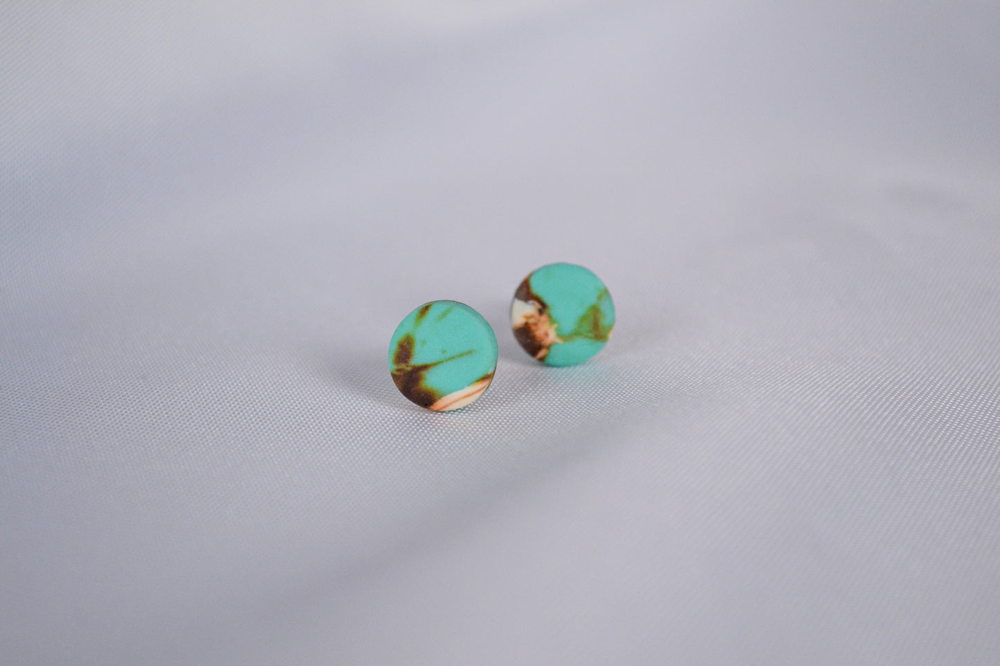 Stud Earrings "Sol" in Turquoise